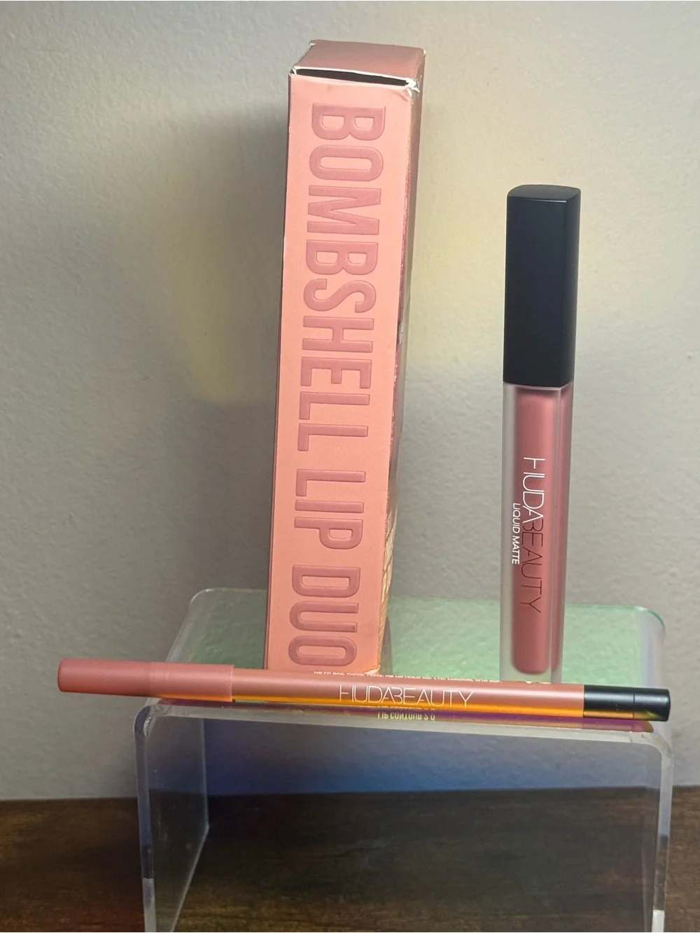 Huda beauty bombshell lip duo